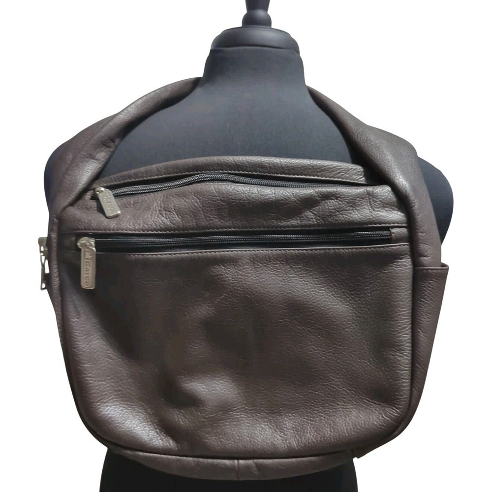 Galco Holster Carry Purse Brown Leather Concealed Shoulder Bag No Key